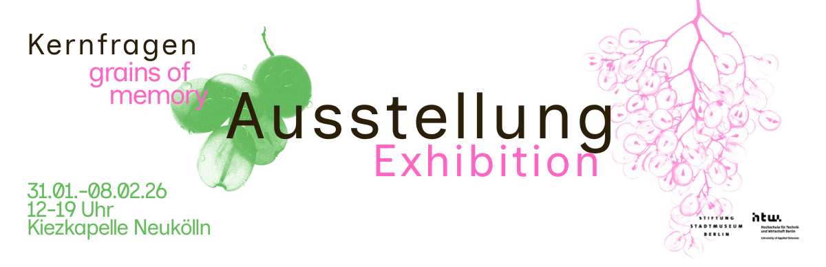 Grafik zur Ausstellung. © HTW Berlin / Mariana Reinhardt Grafik zur Ausstellung. © HTW Berlin / Mariana Reinhardt