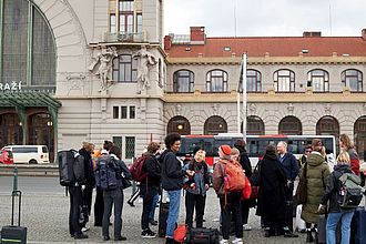 Ankunft der Studierenden und Dozierenden in Prag. © HTW Berlin / Thomas Kämpfe