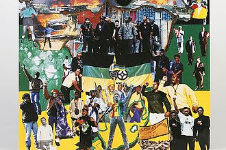Ausstellungsobjekt: Vinylplatte "Hip-Hop Against Apartheid", Ndodemnyama (Free South Africa), 1990. 