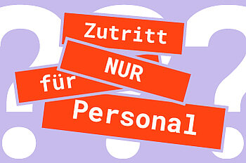 KeyVisual zur Tagung "Zutritt nur für Personal? Kritische Perspektiven auf den Arbeitsort Museum"