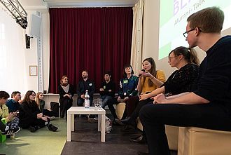 Alumni-Talk während der einBlicke 2020. © HTW Berlin / Marco Ruhlig