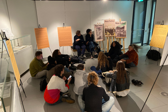 Besichtigung und Gespräche im Black Cultural Archive, London-Exkursion 2026. © HTW Berlin/ Tobias Nettke