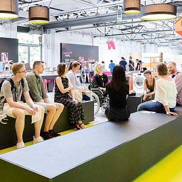 Studierende im Deutschen Technikmuseum Berlin © HTW Berlin / Marco Ruhlig