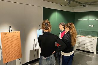 Besichtigung und Gespräche im Black Cultural Archive, London-Exkursion 2026. © HTW Berlin/ Tobias Nettke