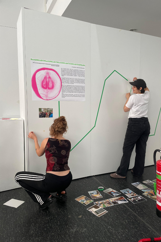 Präsentation des Zwischenstandes bei der Werkschau. © HTW Berlin