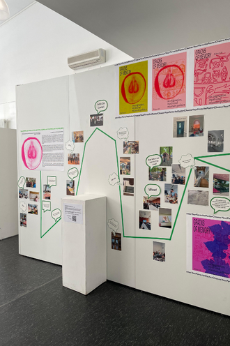 Präsentation des Zwischenstandes bei der Werkschau. © HTW Berlin