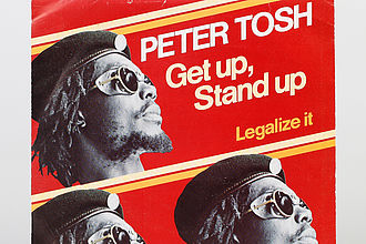 Ausstellungsobjekt: Plattencover, Peter Tosh, Get up, Stand up, Vinyl, 1977. © HTW Berlin