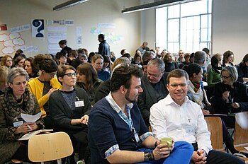 Publikum bei der Tagung "Wohl oder Übel?! Social Media für Kultureinrichtungen" © HTW Berlin