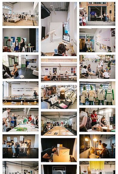 Impressionen von der Werkschau des Fb5. Fotos: © HTW Berlin/ Alexander Rentsch