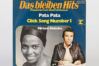 Ausstellungsobjekt: Plattencover, Miriam Makeba, Pata Pata, Vinyl, 1967. © HTW Berlin