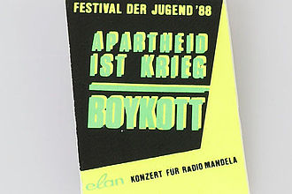 Objekt: Gedenkmünze der DDR zum Anti-Apartheid-Jahr, 5 Mark, 1978.