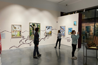 Besichtigung der gemeinnützigen Foto- und Kunstgalerie Autograph, London-Exkursion 2026. © HTW Berlin/ Tobias Nettke