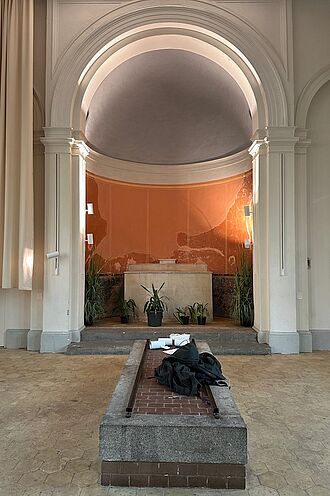 Besichtigung der Kiezkapelle Neukölln im November 2025. © HTW Berlin / Maike Frick