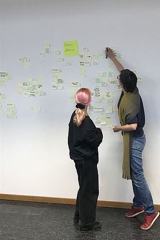 Themenfindung mit Brainstorming. © HTW Berlin / Ida Heuer